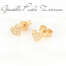 Orecchini cuore in oro giallo 9 kt e zirconi DZC44-9KT  Orecchini a Lobo