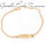 Bracciale bimbo con targhetta in oro giallo e bianco 9 kt DZC79-9KT  Gioielli per bambini