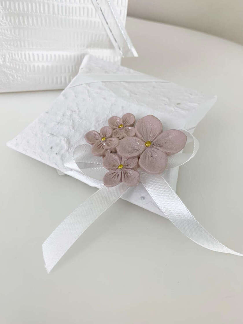 Scatola porta confetti con magnete in gesso matrimonio  MASR043 - immagine 2