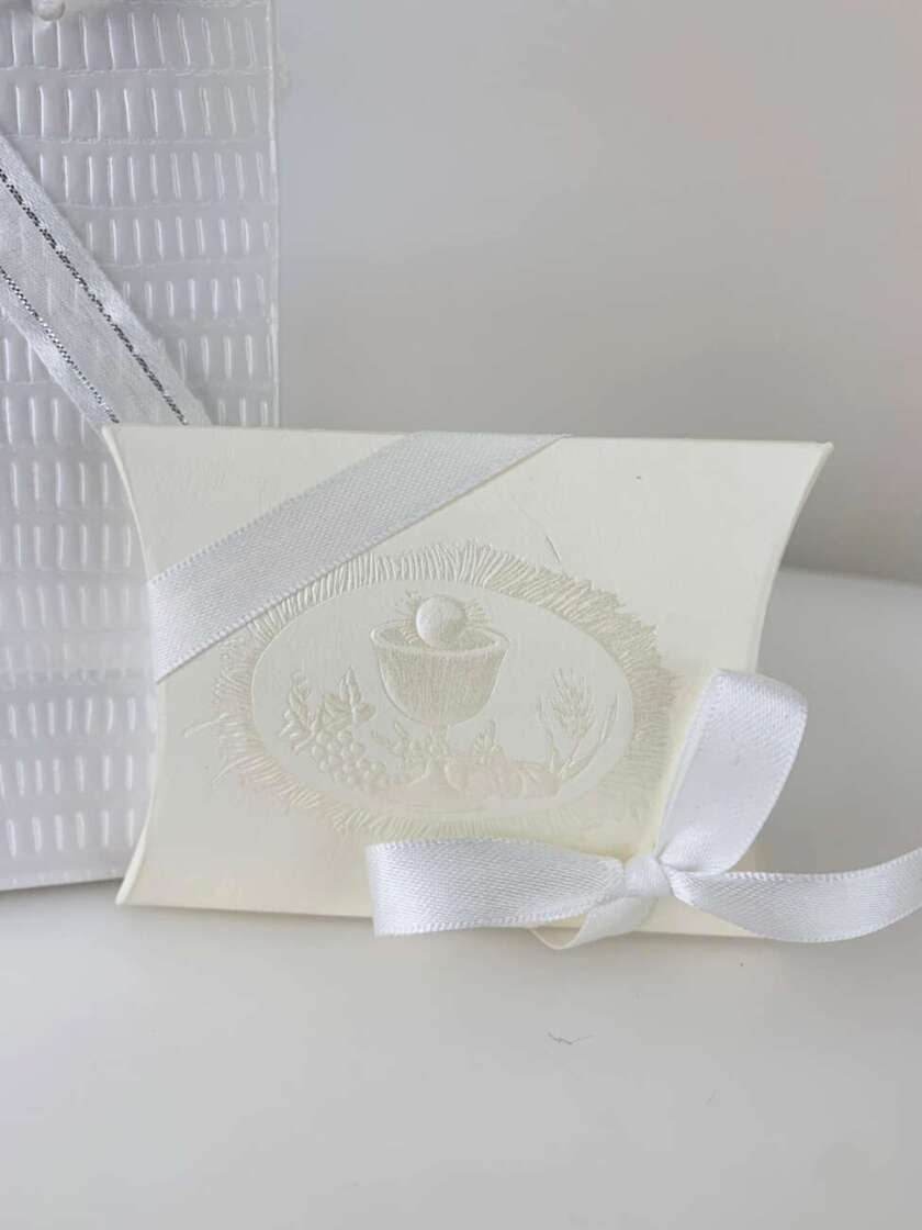 Scatolina porta confetti comunione cresima MASR053 - immagine 2