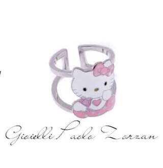 Anello a fascia Hallo Kitty in argento e smalto HK01  Anelli