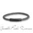 Bracciale Borsari Gioielli in caucciù e acciaio PVD nero BR-RALKA02TS  Bracciali