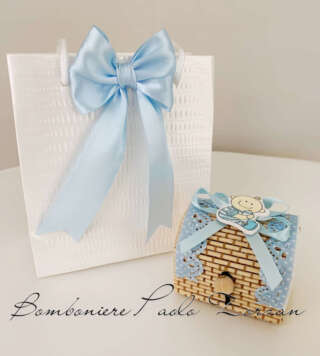 Bauletto porta confetti battesimo bimbo  BIMR/65  Matrimonio