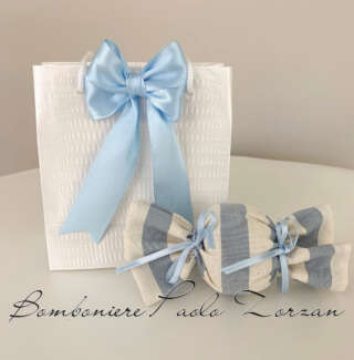 Sacchetto porta confetti battesimo bimbo FMC001  Battesimo