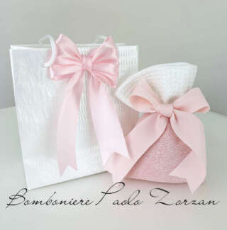 Sacchettino porta confetti  battesimo bimba MASR065  Battesimo