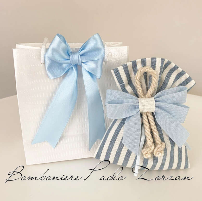 Sacchetto porta confetti battesimo bimbo VRT/3200