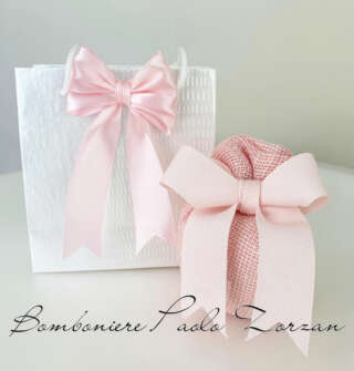 Sacchetto porta confetti  battesimo bimba MASR076  Battesimo