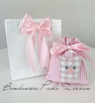 Sacchettino porta confetti battesimo bimba MASR044  Battesimo