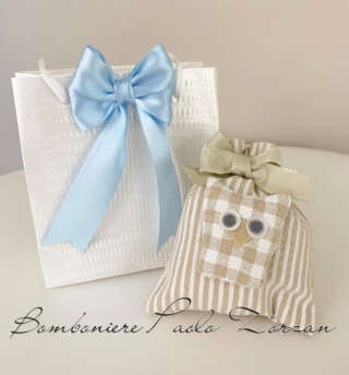 Sacchettino  porta confetti battesimo bimbo MASR040  Battesimo