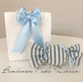 Sacchetto porta confetti battesimo bimbo FMC002  Battesimo