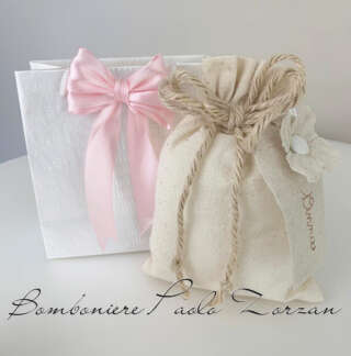 Sacchettino porta confetti  battesimo bimba MASR059  Battesimo