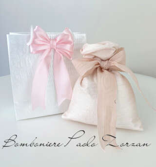 Sacchettino porta confetti  battesimo bimba MASR075  Battesimo