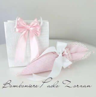 Cono porta confetti  battesimo bimba MASR077  Battesimo