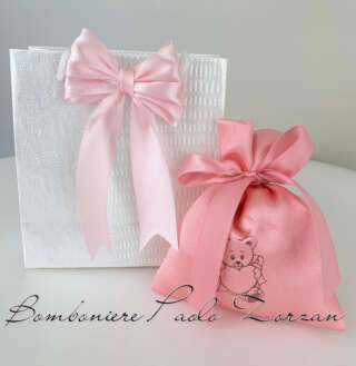 Sacchettino porta confetti  battesimo bimba MASR063  Battesimo