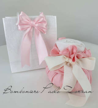 Sacchettino porta confetti  battesimo bimba MASR064  Battesimo