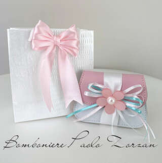 Sacchettino porta confetti  battesimo bimba MASR060  Battesimo