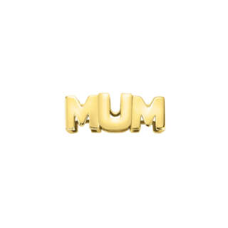 Scritta MUM piccola in oro giallo elements donna oro ECF10421  Elementi per Bracciali