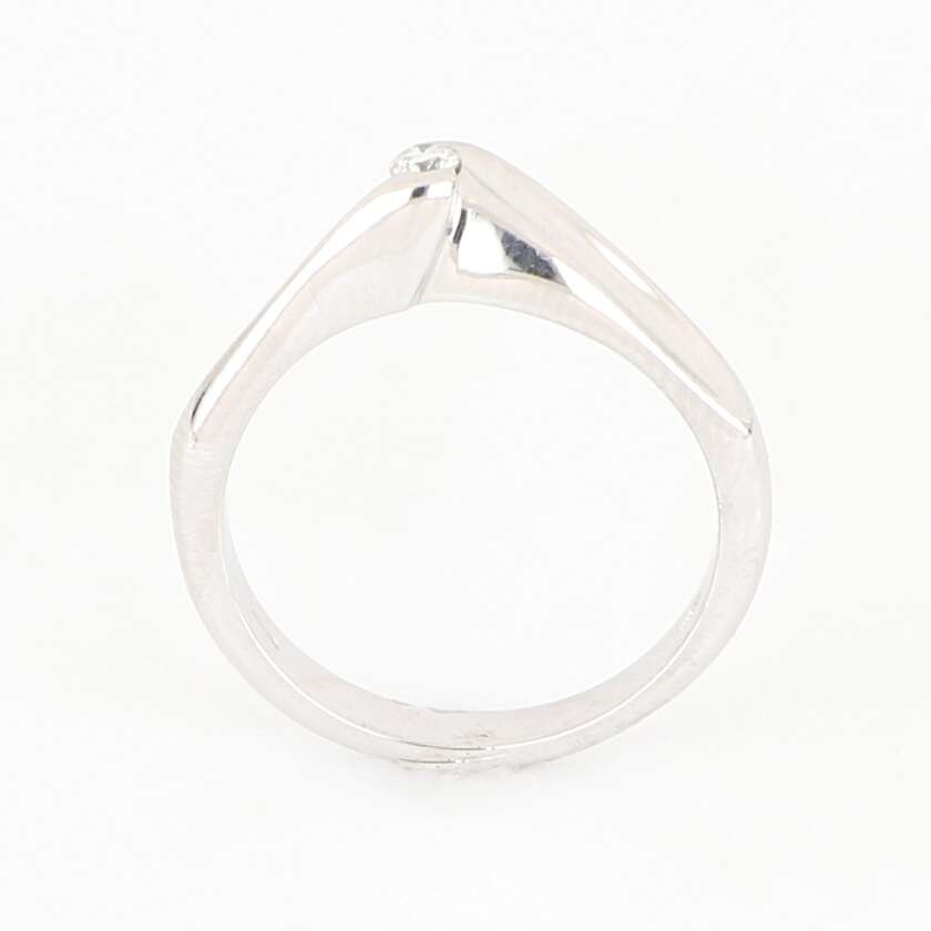 Anello Solitario in Oro Bianco con Diamante Naturale ct 0.10 ref. ANPZ2529 - immagine 3