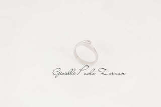 Anello Solitario Oro Bianco con Diamante Naturale ct. 0.08 ref. ANPZ2528  Anelli Solitario
