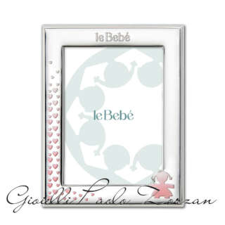 Cornice le bebe ' per foto 13x18 cm sagoma bimba e cuori  LBC020  Cornici