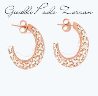 Orecchini ungarite Lorenzo Ungari in argento rosato ARTOR041  Orecchini Pendenti