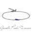 BRACCIALE MANO J CON CORNETTO MINI SMALTATO BLU E DIAMANTI BLACK BRC1013  Bracciali