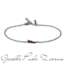 BRACCIALE MANO J CON CORNETTO MINI SMALTATO BORDEAUX E DIAMANTI BLACK BRC1009  Bracciali