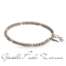 BRACCIALE MANO J UOMO IN TITANIO E 5 SFERE IN ORO ROSSO 9KT MINBRT5SFRGCUP  Bracciali