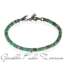 BRACCIALE MANO J UOMO DISCHETTI IN TITANIO, HOWLITE TURCHESE E DIAMANTI BLACK DA 3 PUNTI HEASTBRHTUTB3PT  Bracciali