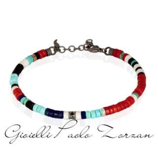 BRACCIALE MANO J UOMO DISCHETTI IN TITANIO, PIETRE DURE E DIAMANTI BLACK DA 3 PUNTI HEASTBRMIXTB3PT  Bracciali