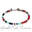 BRACCIALE MANO J UOMO DISCHETTI IN TITANIO, PIETRE DURE E DIAMANTI BLACK DA 3 PUNTI HEASTBRMIXTB3PT  Bracciali