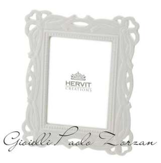 Cornice Hervit in Porcellana Traforata Bianca Lily 29909  Cornici