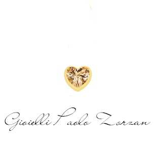 Elements corazon donna oro in oro giallo e citrino  ECY13310  Elementi per Bracciali