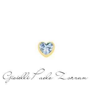 Elements corazon donna oro in oro giallo e topazio azzurro  ECY13312  Elementi per Bracciali