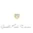 Elements corazon donna oro in oro giallo e topazio bianco ECY13311  Elementi per Bracciali