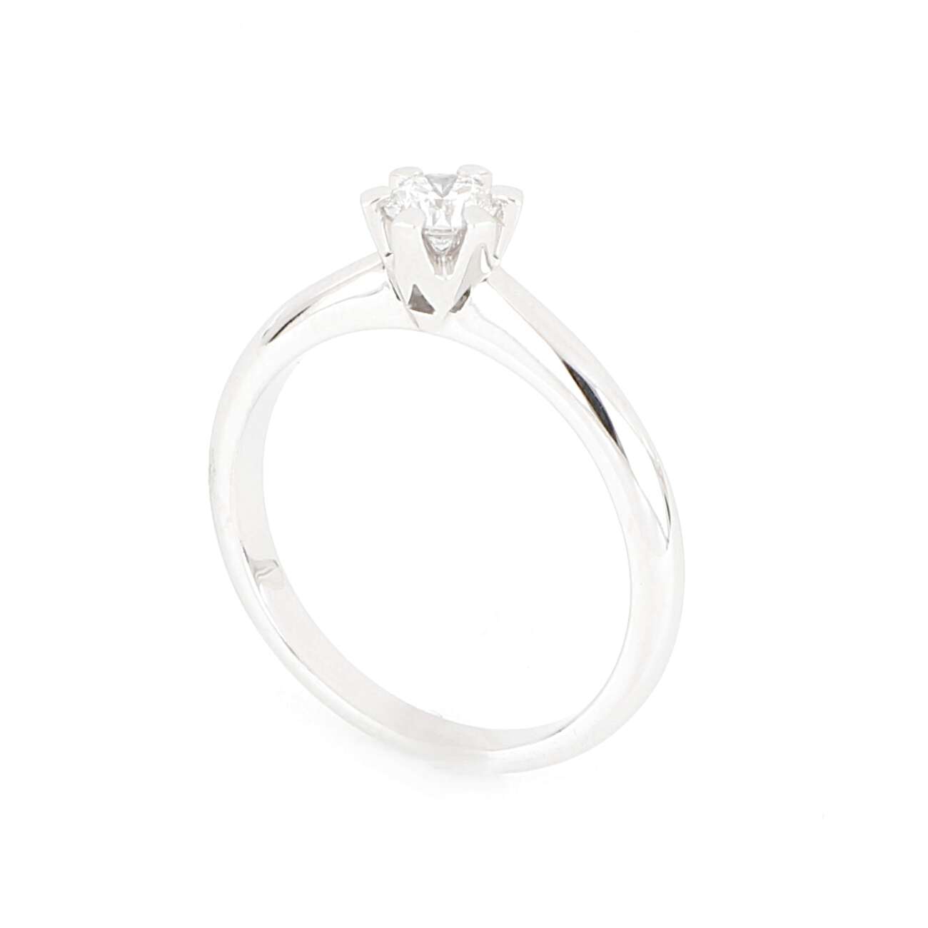 Anello Solitario Oro Bianco con Diamante ct 0.31ref. ANPZ3043 - immagine 3