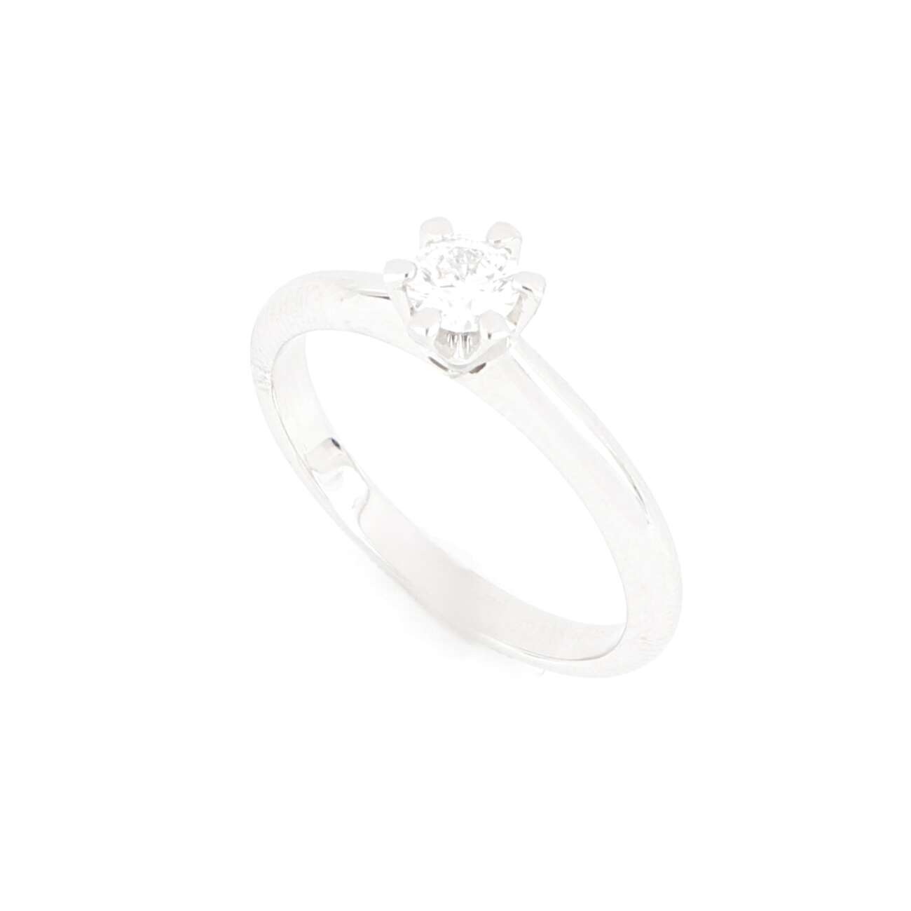Anello Solitario Oro Bianco con Diamante ct 0.31ref. ANPZ3043 - immagine 4