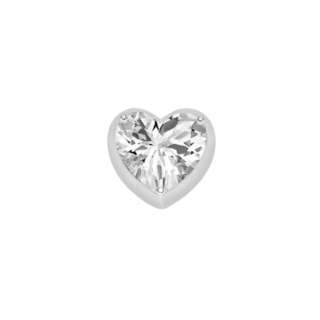 Elements corazon donna oro in oro bianco e topazio bianco  ECY13215  Elementi per Bracciali