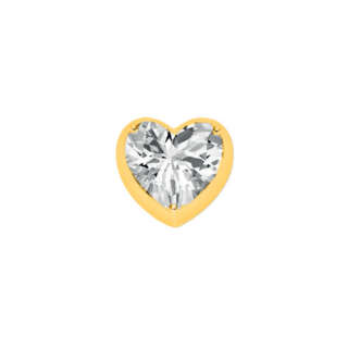 Elements corazon donna oro in oro giallo e topazio bianco ECY13311  Elementi per Bracciali