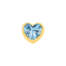 Elements corazon donna oro in oro giallo e topazio azzurro  ECY13312  Elementi per Bracciali