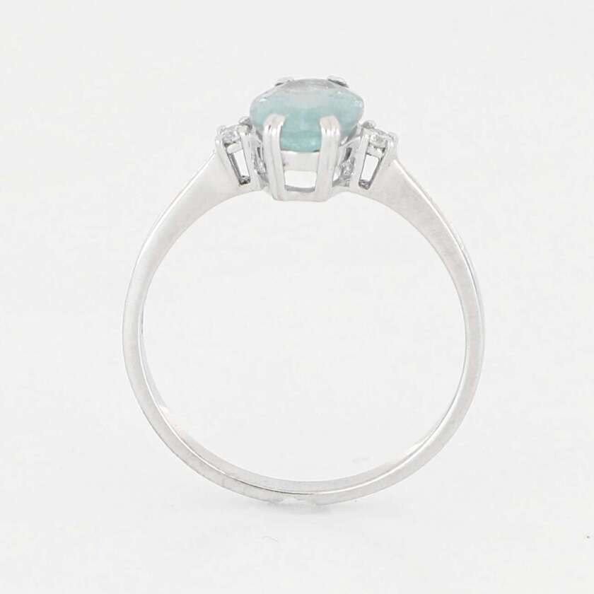 Anello in Oro Bianco con Tormalina Naturale e Diamanti ref. ANPZ2544 - immagine 2