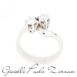 Anello Solitario Oro Bianco con Diamante ct 0,59ref. ANPZ3056  Anelli Solitario