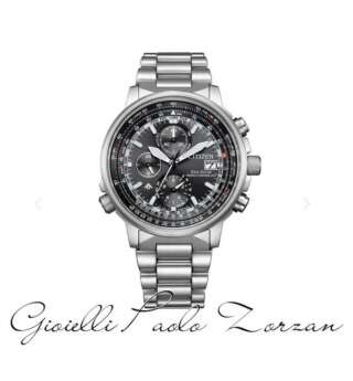 Orologio Citizen Crono Pilot Acciaio 41mm AT8300-58E  Orologi al Quarzo