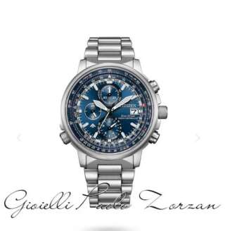 Orologio Citizen Crono Pilot Acciaio 41mm AT8300-58L  Orologi al Quarzo