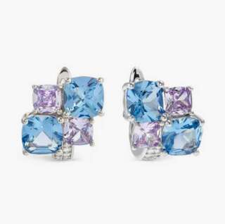 Orecchini nomination con zirconi misti color argento 149861/061  Orecchini a Lobo