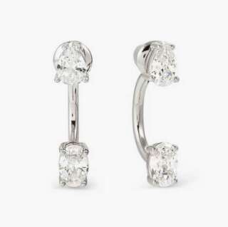 Orecchini nomination in argento con zirconi bianchi 149860/031  Orecchini a Lobo
