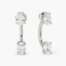 Orecchini nomination in argento con zirconi bianchi 149860/031  Orecchini a Lobo
