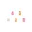 Set 5 Orecchini Colour Wave Aurora Ed. Rosa e Champagne 149864/024  Orecchini Punto Luce