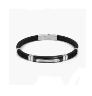Bracciale Nomination City Energy in acciaio, gomma e zirconi 028819/060  Bracciali