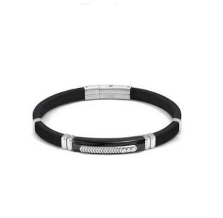 Bracciale Nomination City Energy in acciaio, gomma e zirconi 028818/075  Bracciali